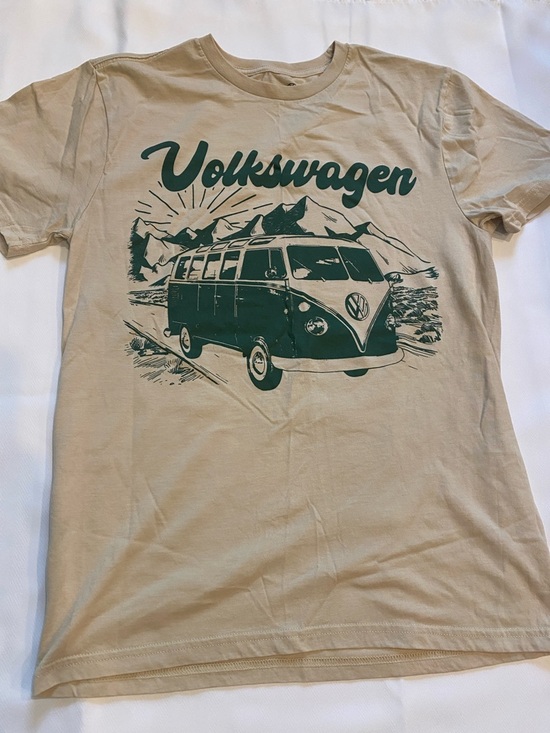 Volkswagen Tops - Volkswagen Beige Graphic Tee - Short Sleeve